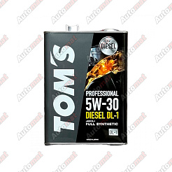 Масло моторное TOM`S Professional DIESEL 5W-30 DL-1, 4л